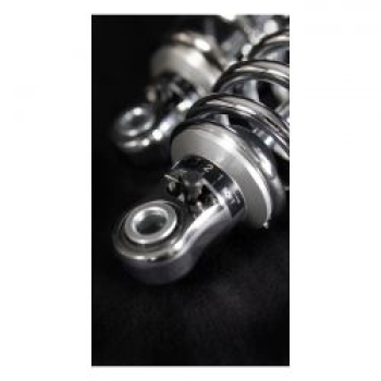 Bitubo, WME dual shock absorber set. Chrome. 306mm